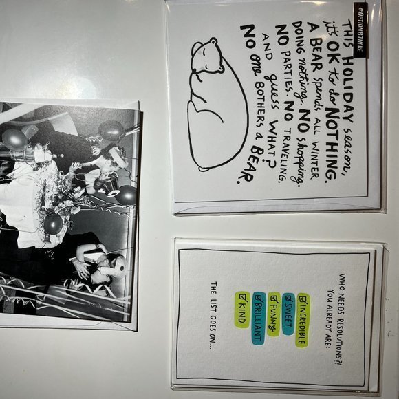 New Year’s Greeting Cards Bundle‎ of 3 Assorted Designs (New) - Picture 2 of 10